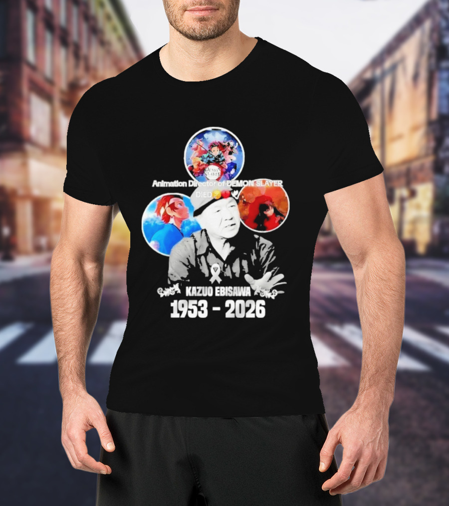 Kazuo Ebisawa 1953 2026 Animation Director Of Manga Slayer Died T-Shirt