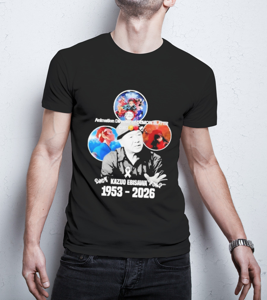 Kazuo Ebisawa 1953 2026 Animation Director Of Manga Slayer Died T-Shirt