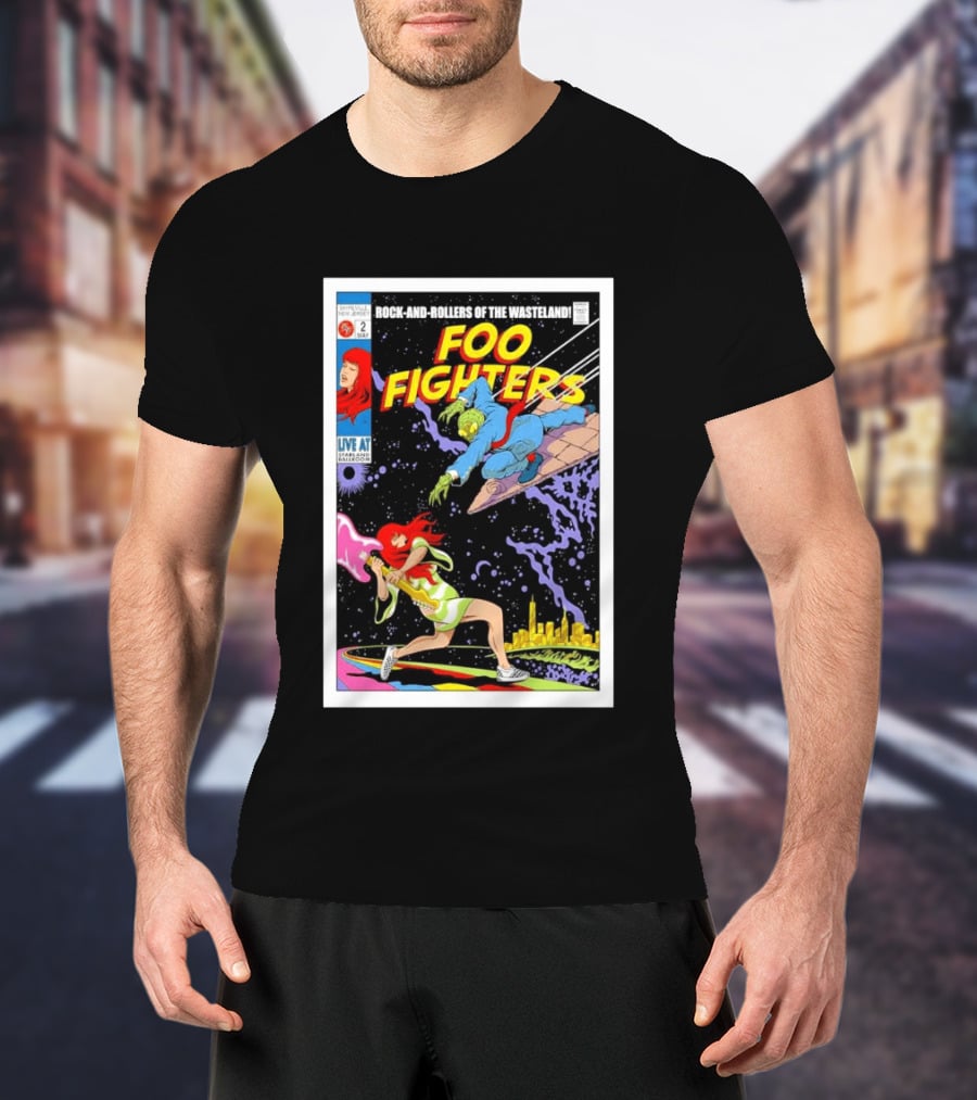 Foo Fighters Rock And Rollers Of The Wasteland Sayreville New Jersey Starland Ballroom May 2 2026 T-Shirt