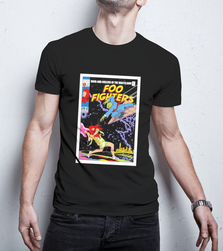 Foo Fighters Rock And Rollers Of The Wasteland Sayreville New Jersey Starland Ballroom May 2 2026 T-Shirt