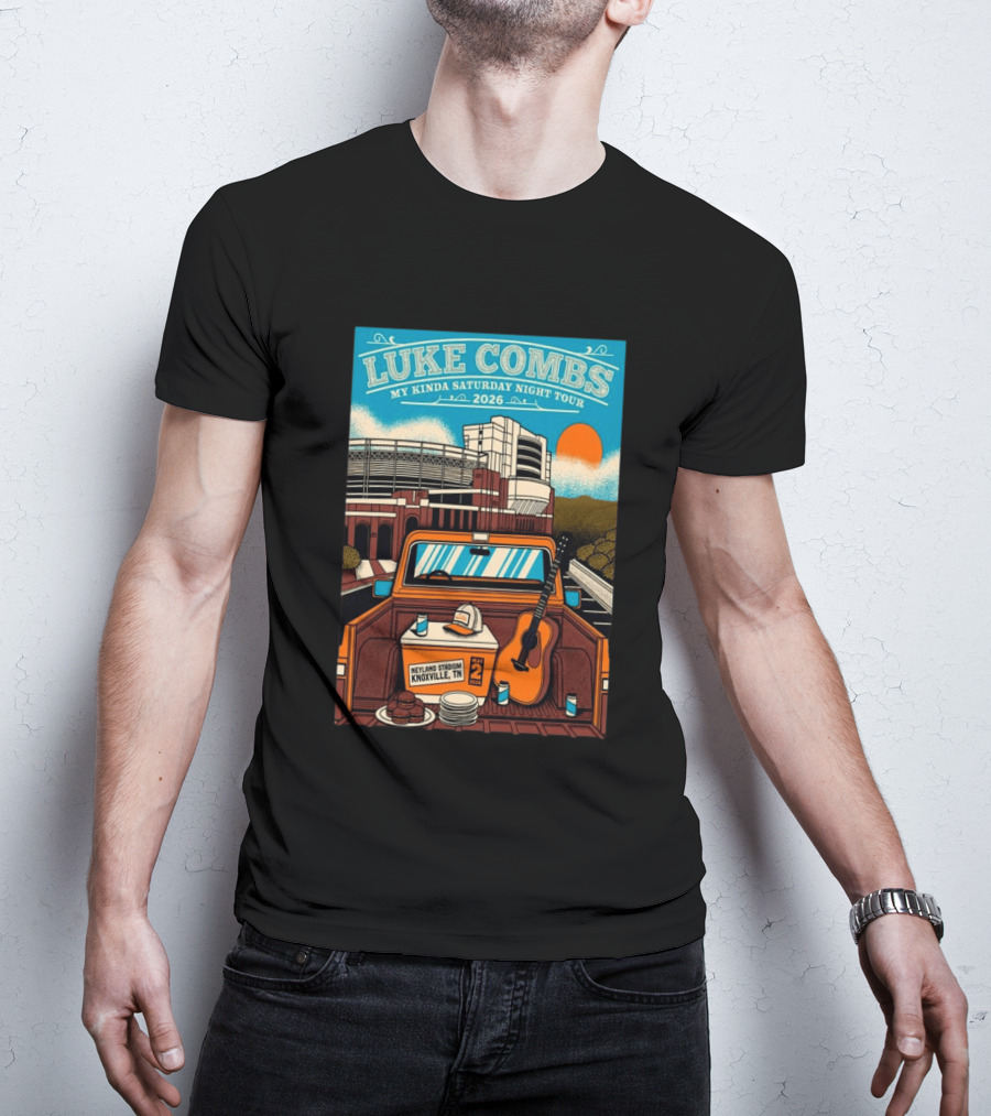 Luke Combs My Kinda Saturday Night Tour 2026 Neyland Stadium Knoxville TN May 02 T-Shirt