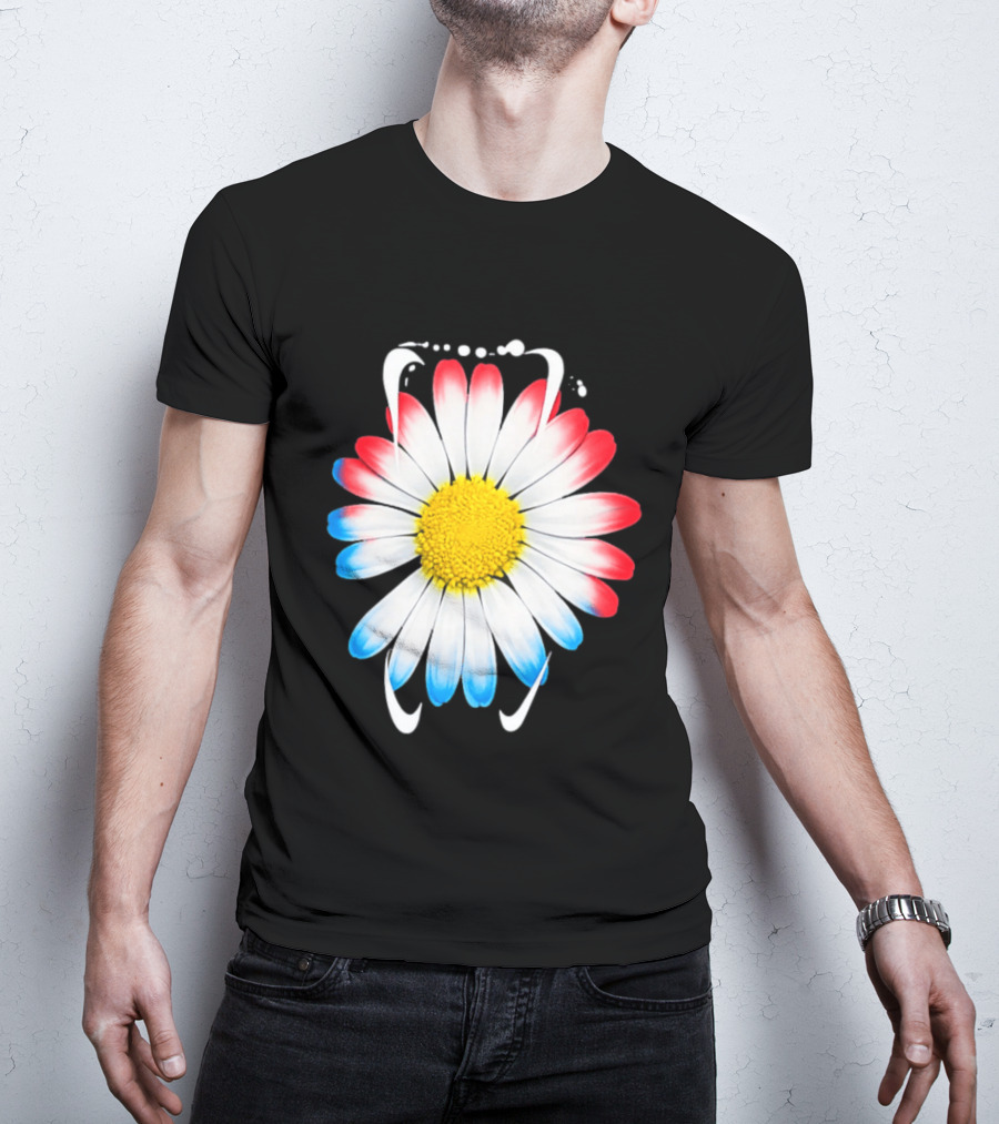 G Dragon Daisy Red Blue Petals T-Shirt