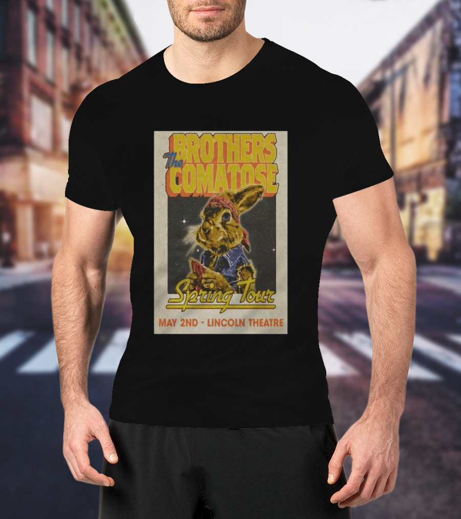 Brothers Comatose Spring Tour May 2nd Lincoln Theatre Rabbit Bandana T-Shirt
