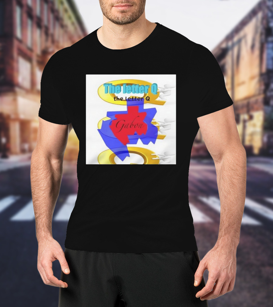 The Letter Q Gabon Map Stylish Multilayered T-Shirt