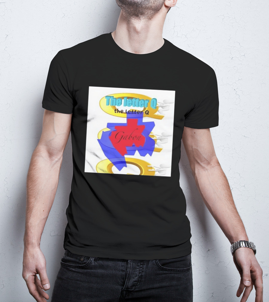 The Letter Q Gabon Map Stylish Multilayered T-Shirt