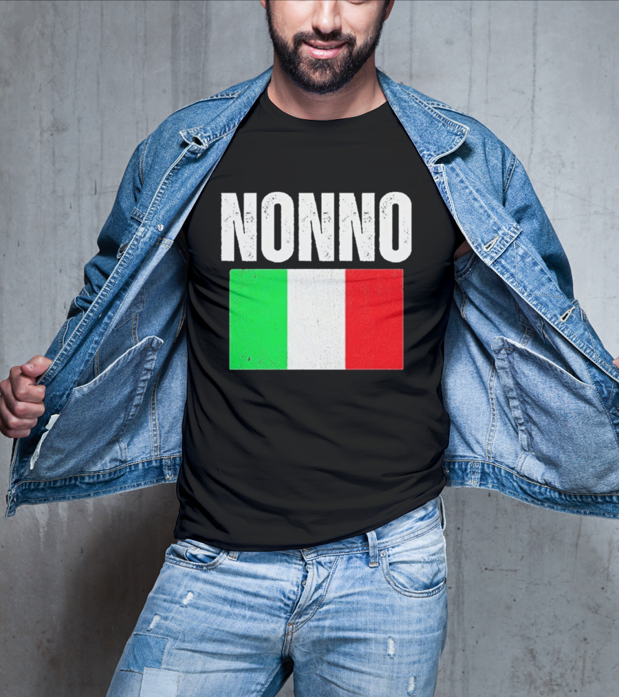 Nonno Italian Flag Patriotic Italy Heritage T-Shirt