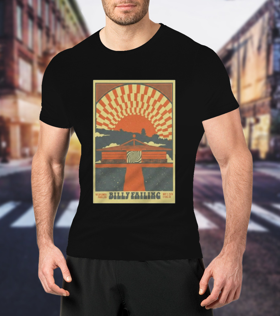 Billy Failing Wildflower Pavilion May 2 2026 Lyons CO T-Shirt