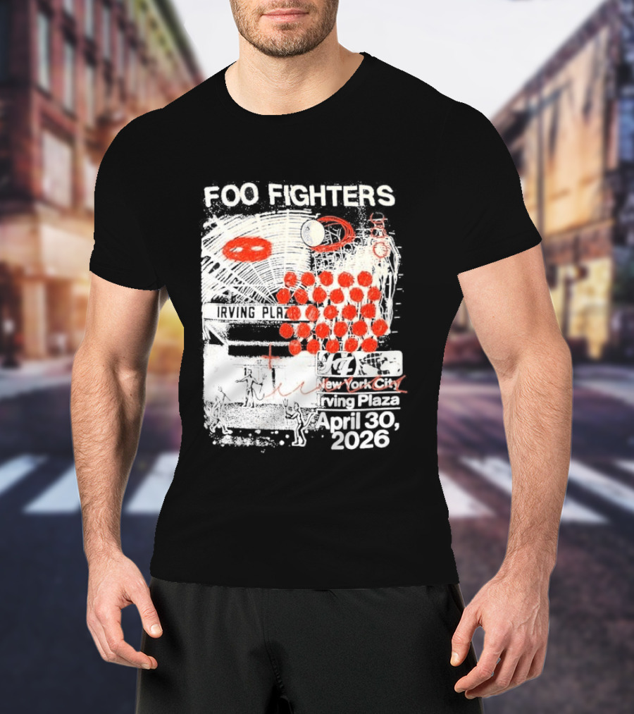 Original Foo Fighters Secret Show Irving Plaza New York City April 30 2026 Your Favorite Toy T-Shirt