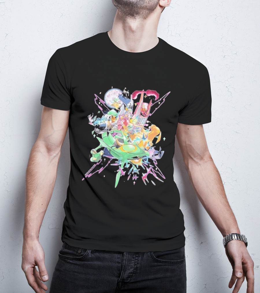 Pokémon Sword Shield Evolving Skies 2026 Vibrant Character Explosion T-Shirt