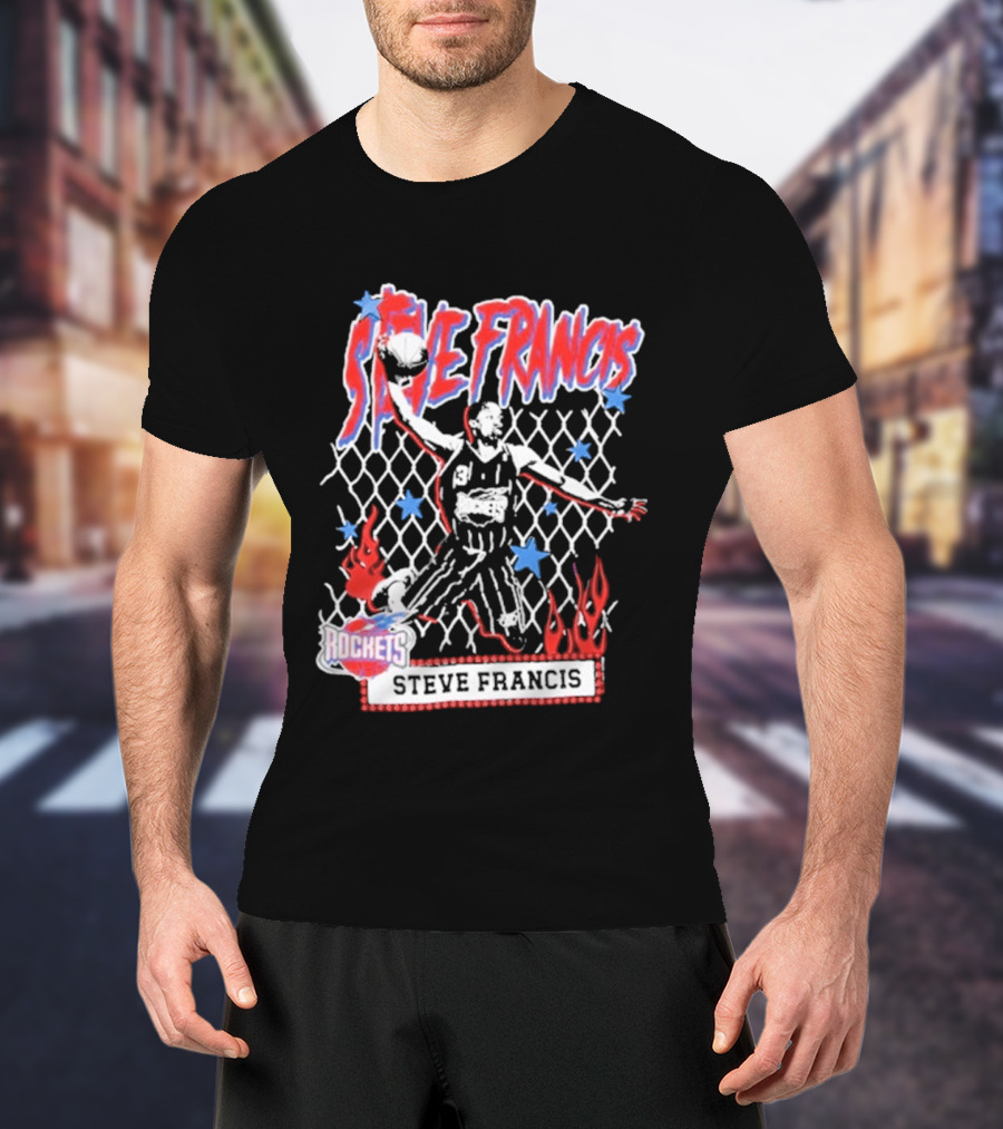 Steve Francis Rockets Mitchell & Ness NBA Street Player Houston T-Shirt