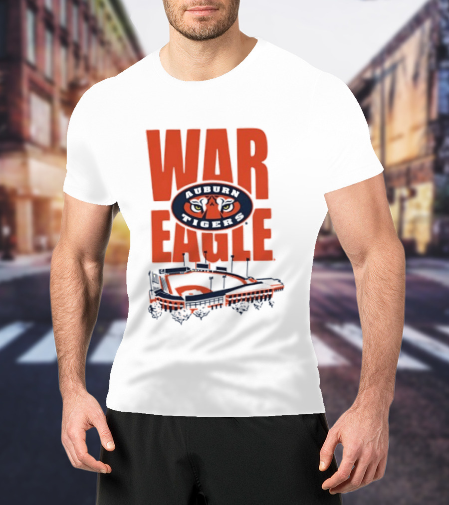 Auburn Tigers War Eagle Baseball Stadium Tiger Eyes T-Shirt