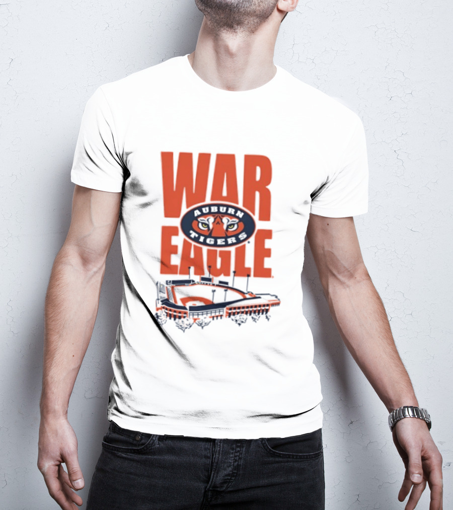 Auburn Tigers War Eagle Baseball Stadium Tiger Eyes T-Shirt