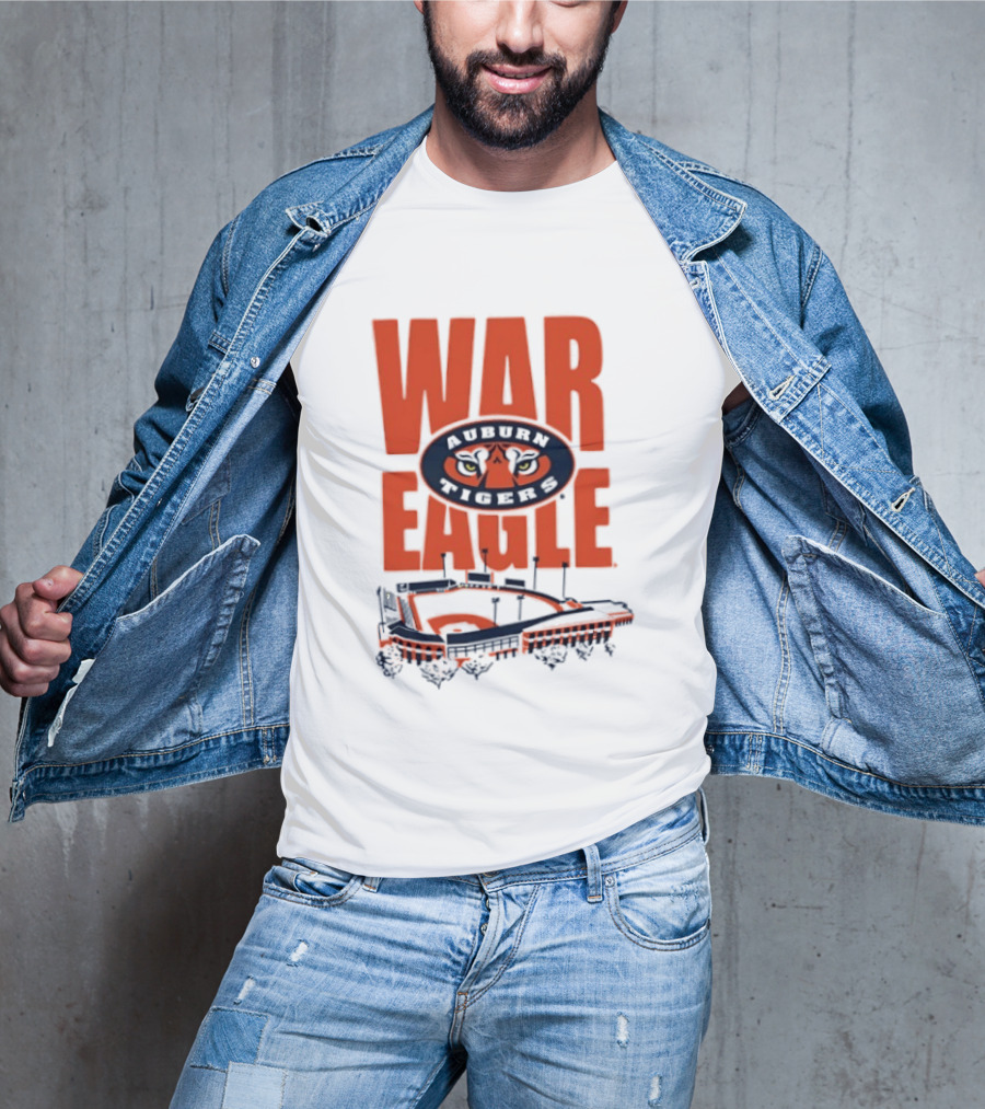 Auburn Tigers War Eagle Baseball Stadium Tiger Eyes T-Shirt