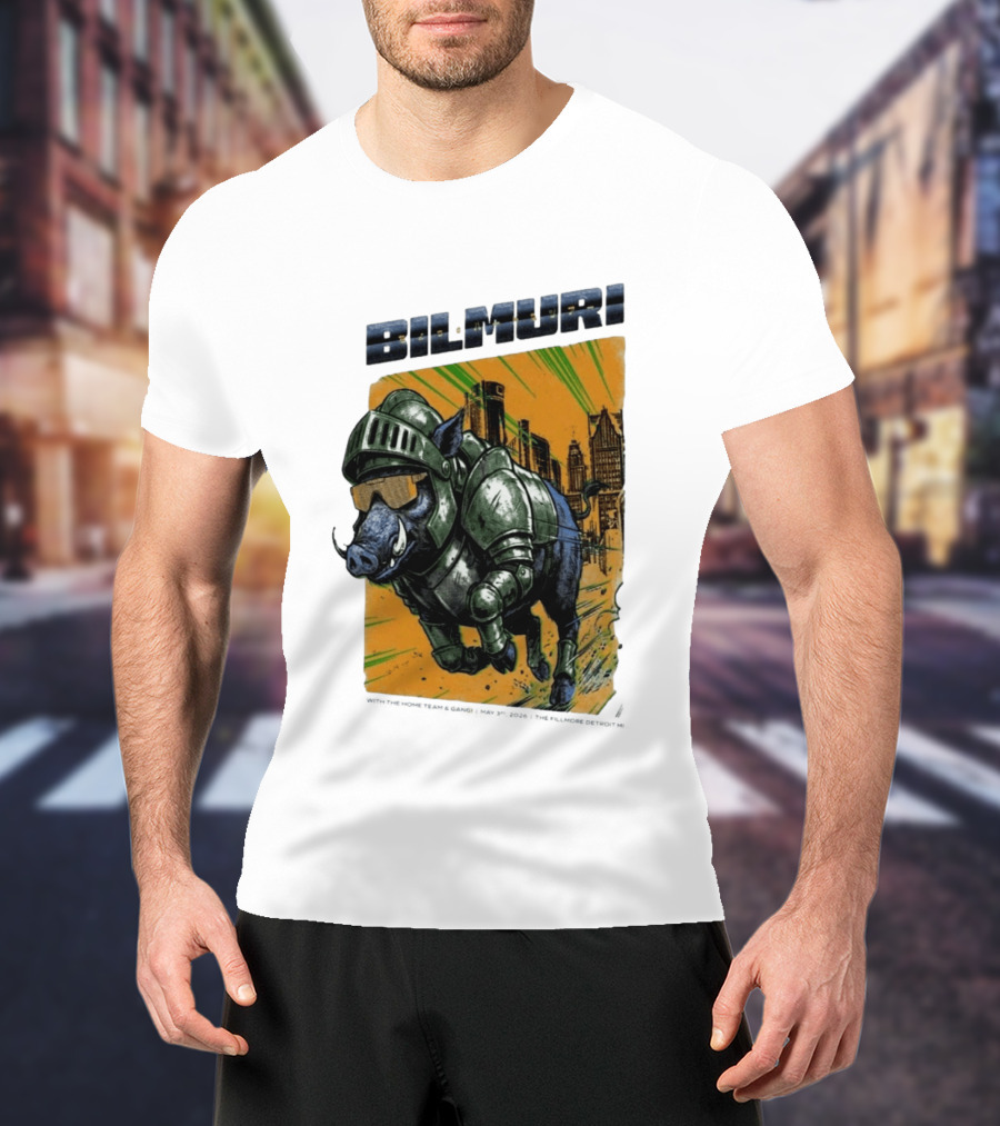Bilmuri Armored Boar Detroit Skyline The Fillmore May 3 2026 T-Shirt