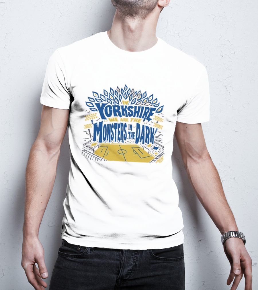 Monsters In The Dark Yorkshire Court Basketball T-Shirt