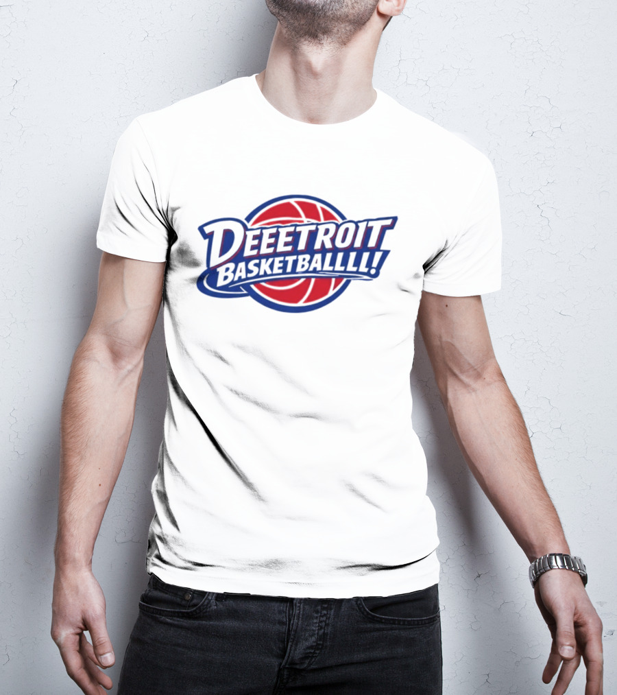 Deeetroit Basketballlll Basketball Sports Fan T-Shirt