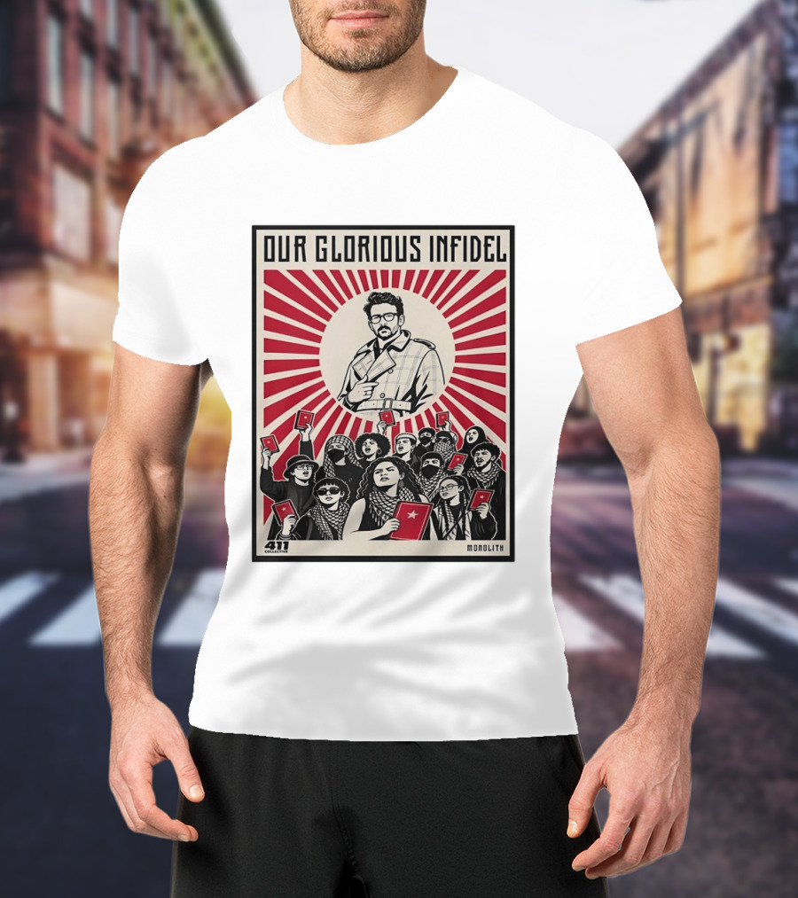 Onolith Collective Our Glorious Infidel 411 Monolith Red Star Revolution T-Shirt