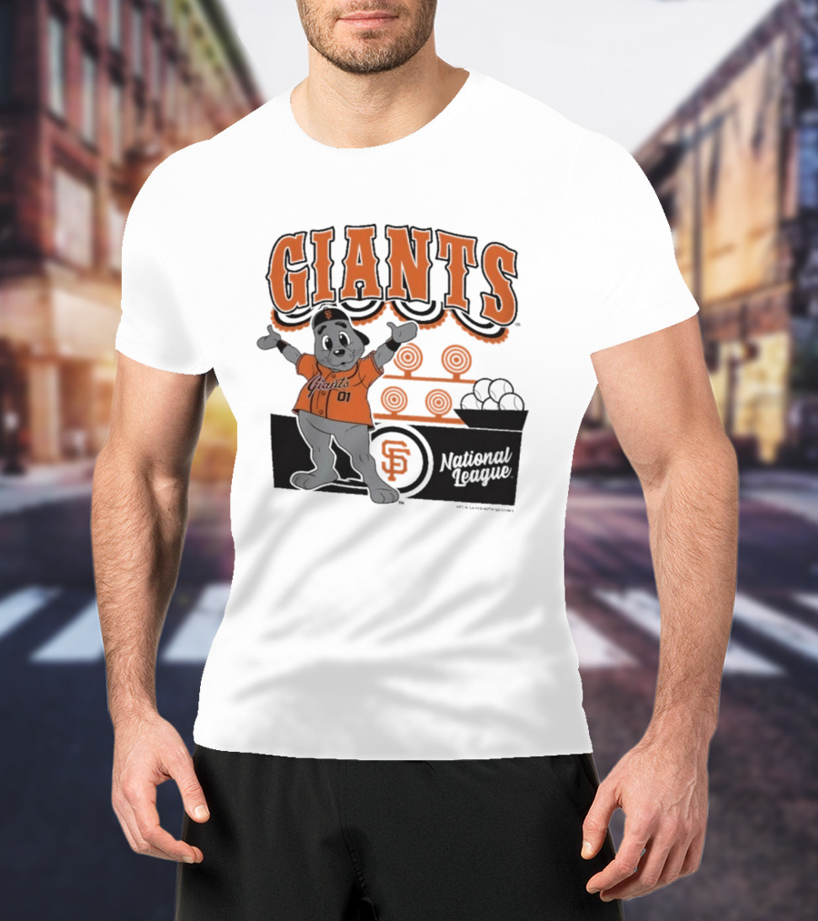 San Francisco Giants Mitchell & Ness Cream Step Back Up Giants National League T-Shirt