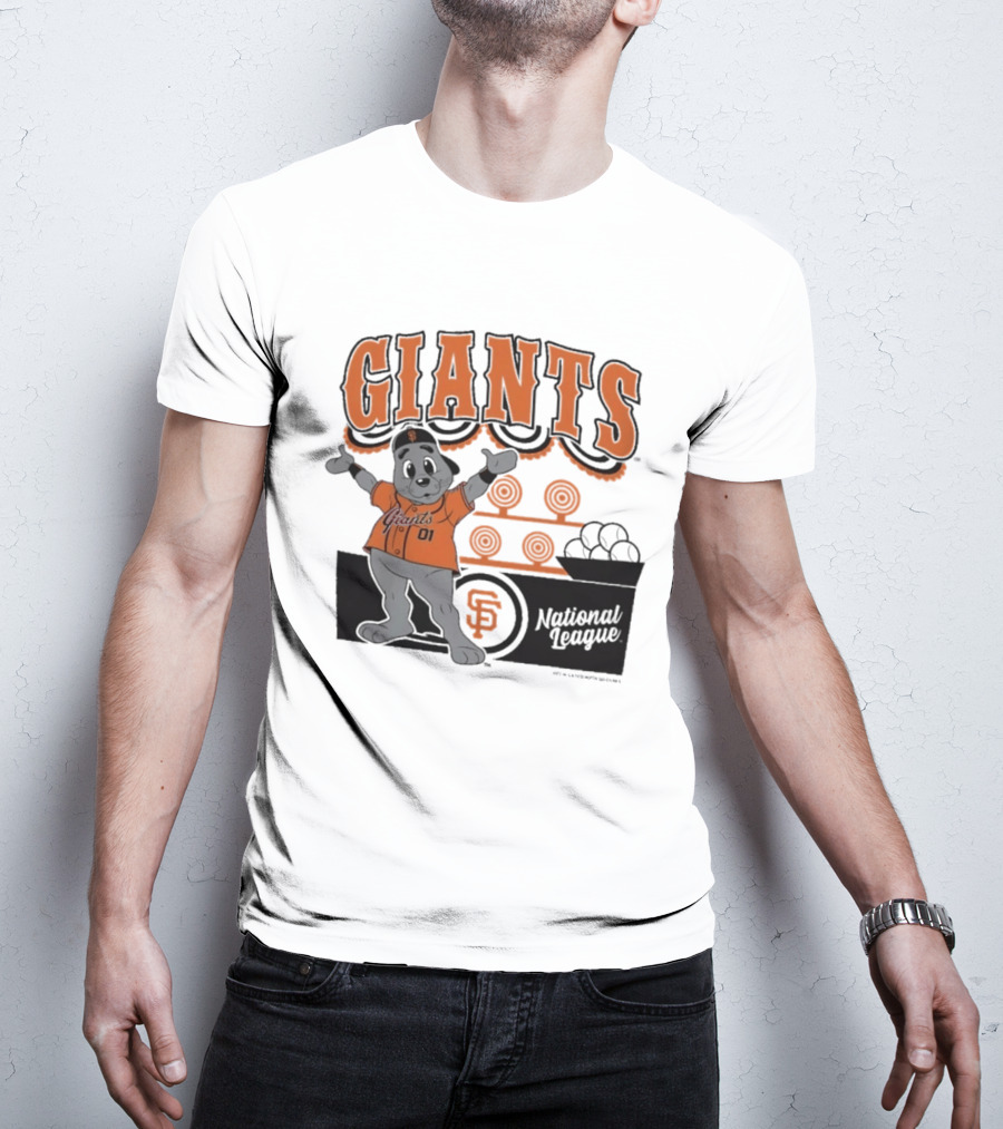 San Francisco Giants Mitchell & Ness Cream Step Back Up Giants National League T-Shirt