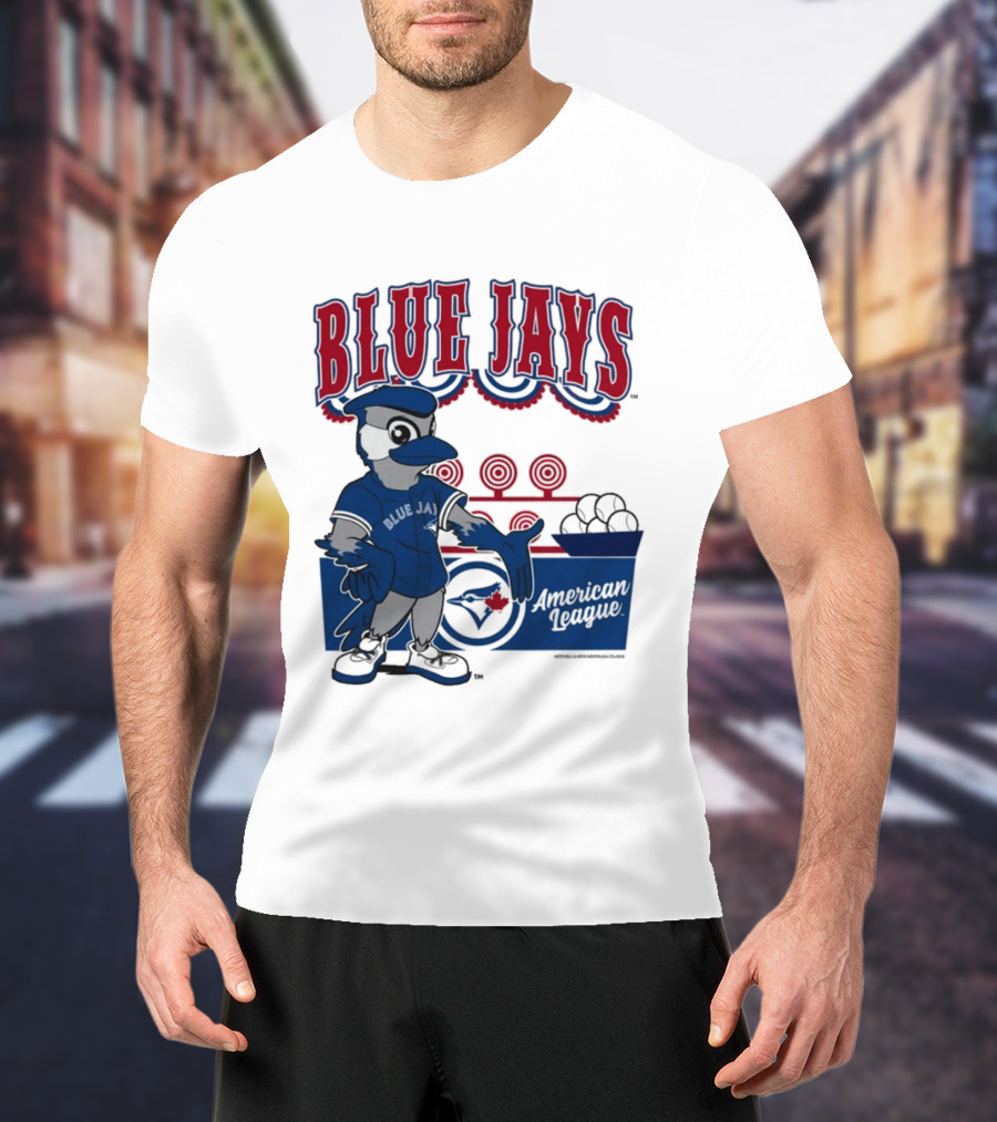 Toronto Blue Jays Mitchell Ness Step Back Up Cream American League T-Shirt