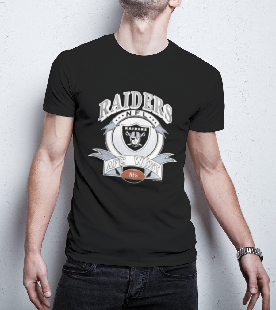 1992 Los Angeles Raiders NFL AFC West Football T-Shirt