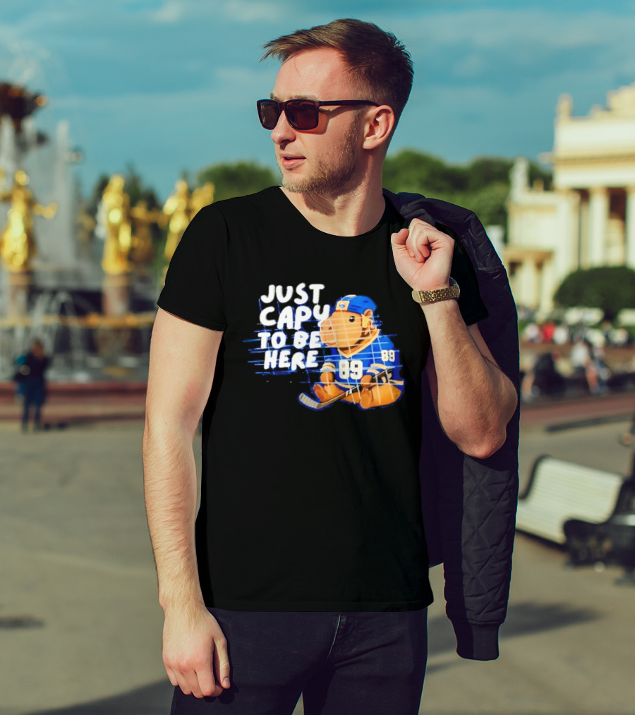 Just Capy To Be Here Buffalo Sabres 89 T-Shirt
