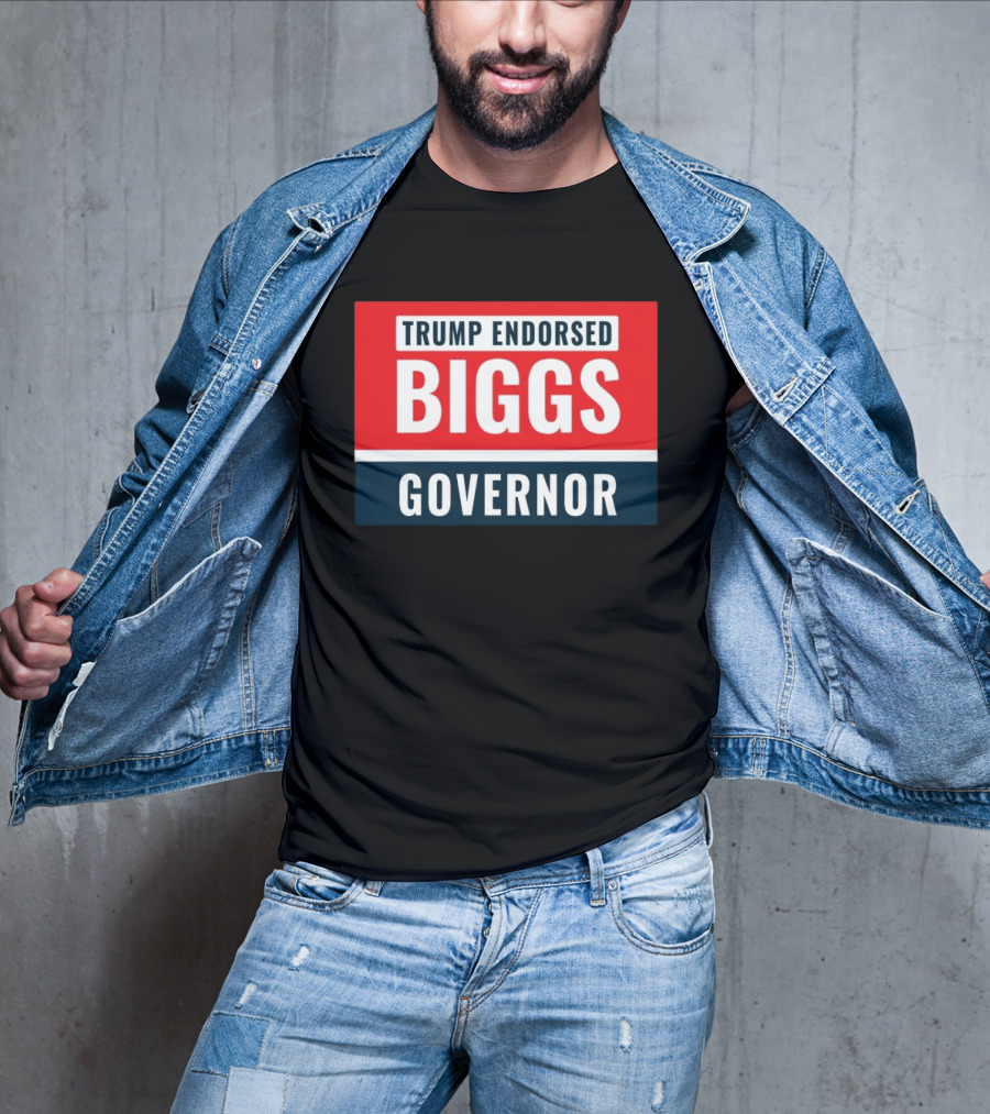 Biggs Governor Trump Endorsed Garment Dyed T-Shirt