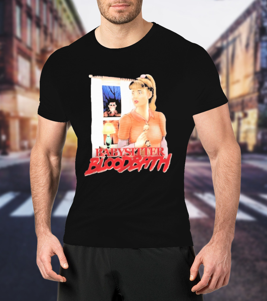 Babysitter Bloodbath Puppet Combo Novel Cover Creepy T-Shirt