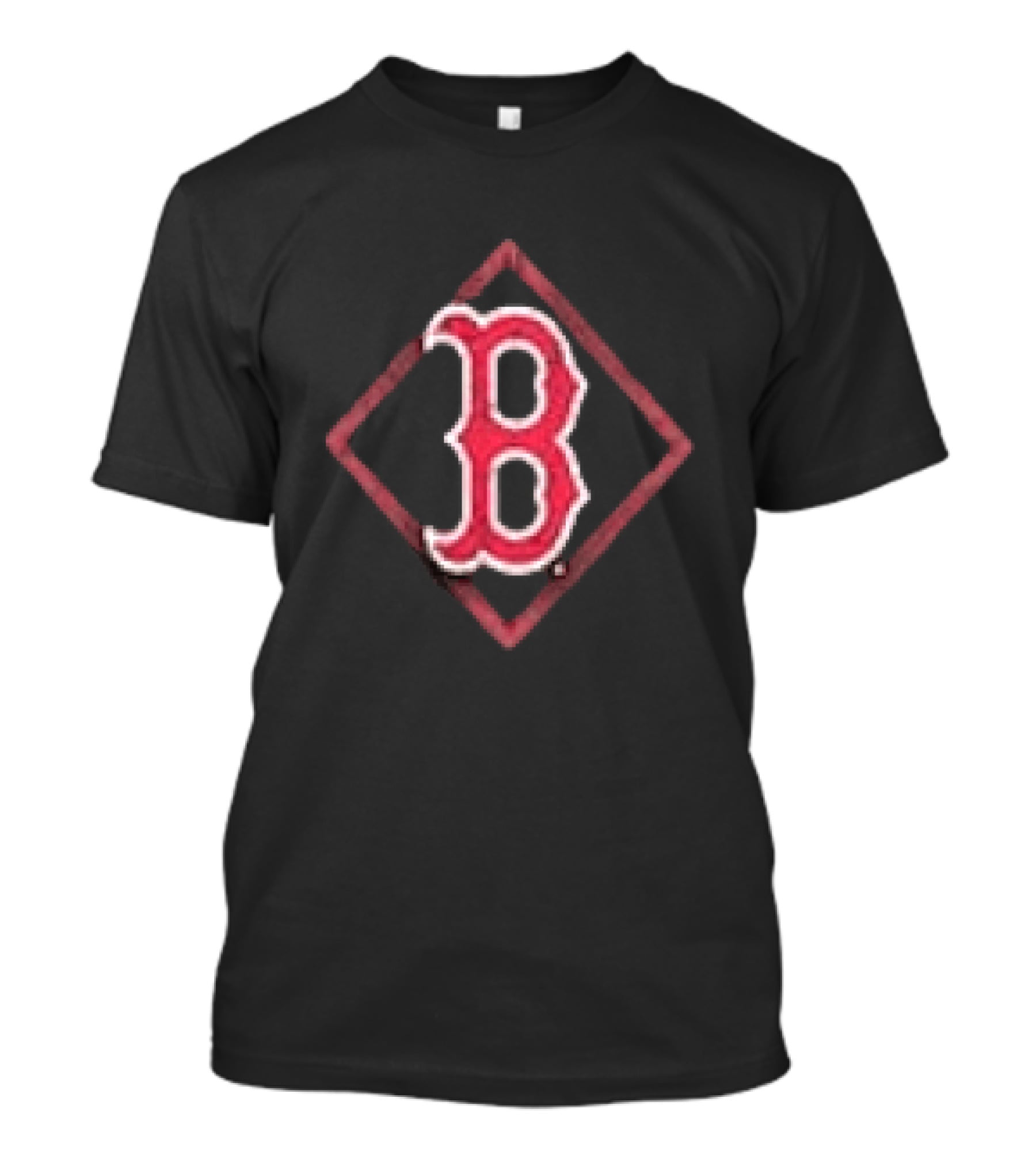 Boston Red Sox America's Pastime Black Americana Red B T-Shirt
