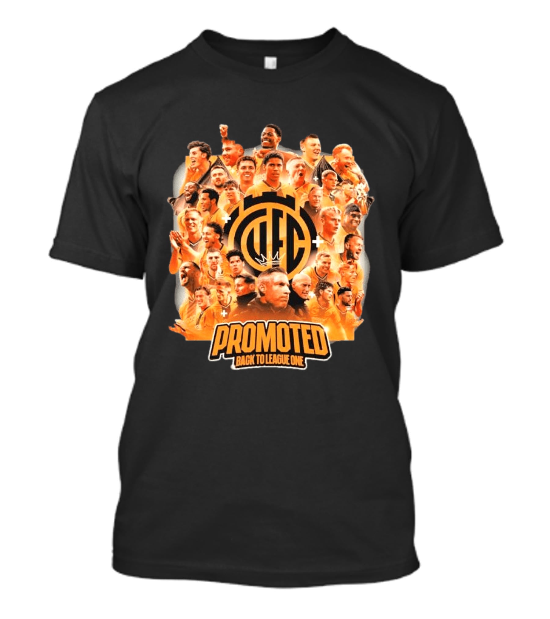 Cambridge United FC Promoted Back To League One 2026 Team Celebration Montage T-Shirt