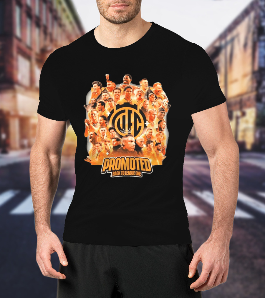 Cambridge United FC Promoted Back To League One 2026 Team Celebration Montage T-Shirt