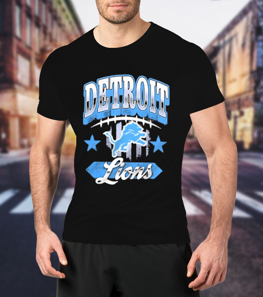Detroit Lions Americana 2026 Stars Stripes Football Fan Gear T-Shirt