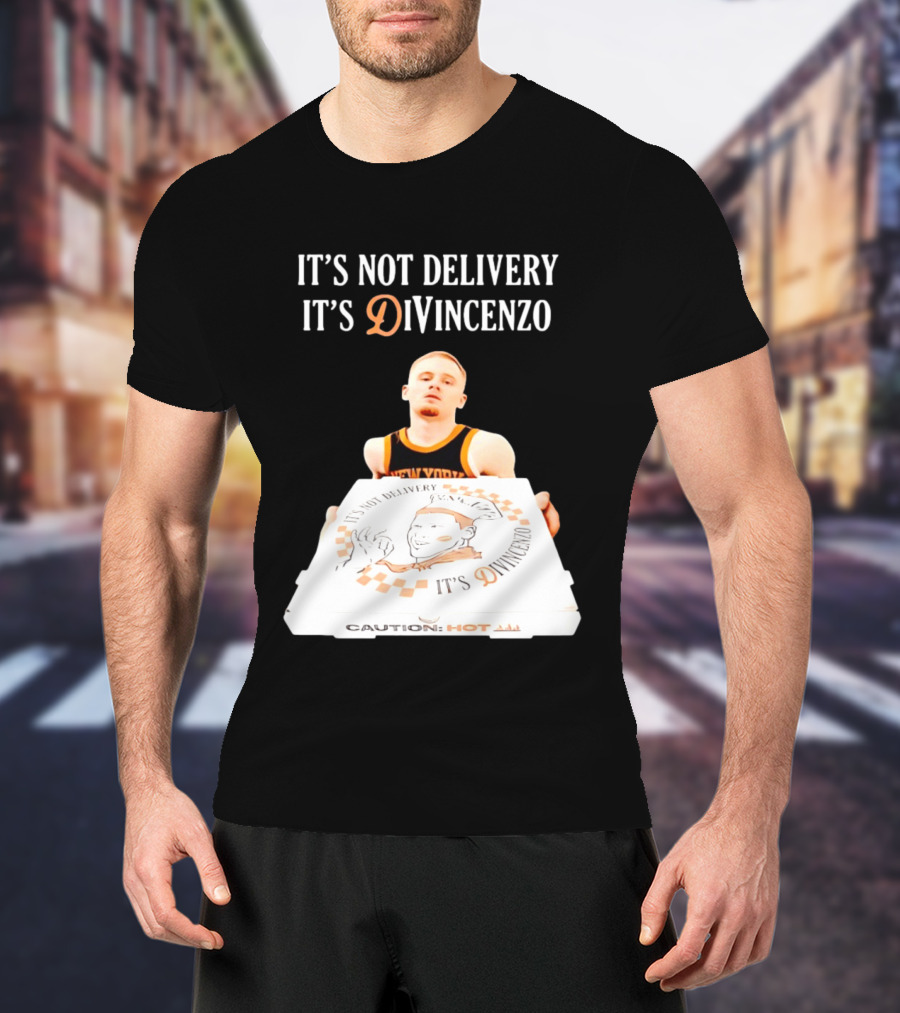 It's Not Delivery It's DiVincenzo Basketball Pizza Box T-Shirt