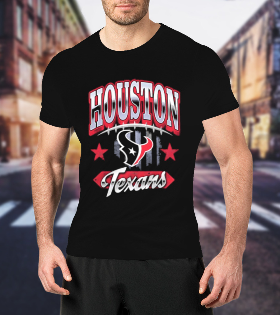 Houston Texans 2026 Americana Stars And Stripes T-Shirt
