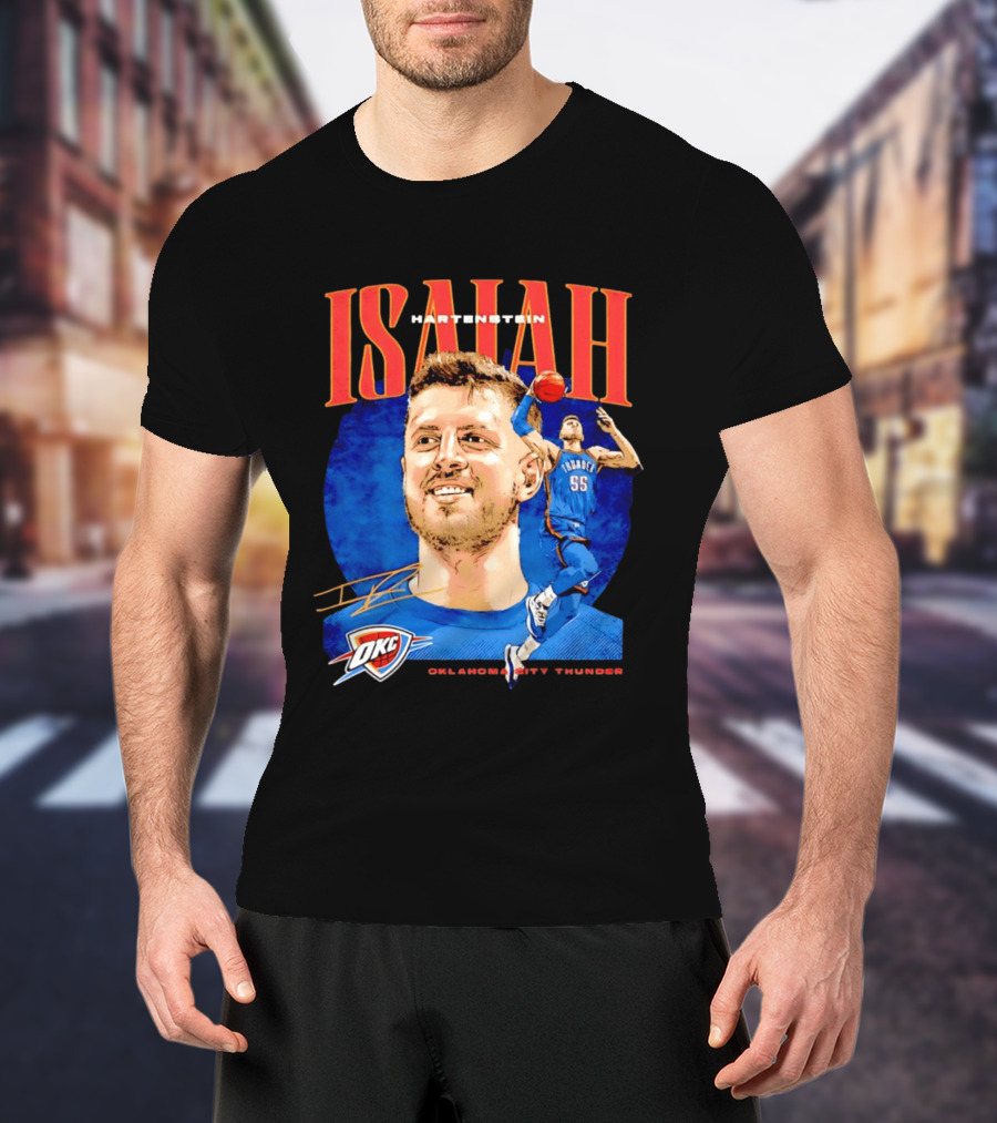 Isaiah Hartenstein 55 Oklahoma City Thunder NBA OKC Signature T-Shirt