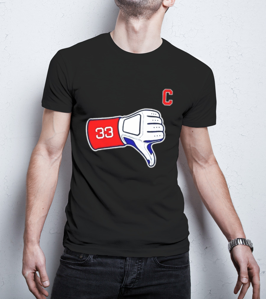 Jason Varitek Iconic 33 Thumbs Down Gesture Red Sox Symbol C T-Shirt