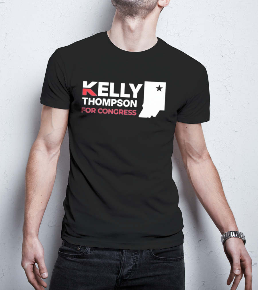 Kelly Thompson For Congress Indiana Star Icon Representation T-Shirt
