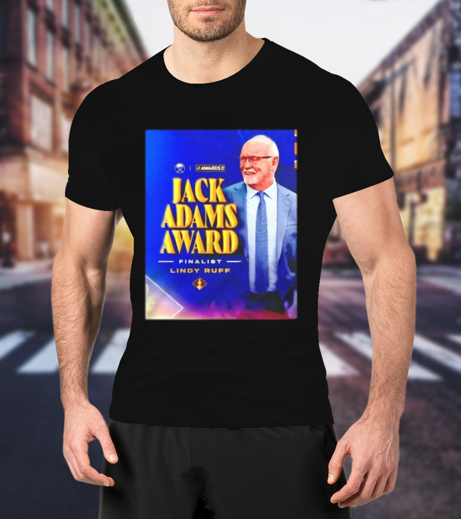 Lindy Ruff Jack Adams Award Finalist NHL Coach Recognition T-Shirt