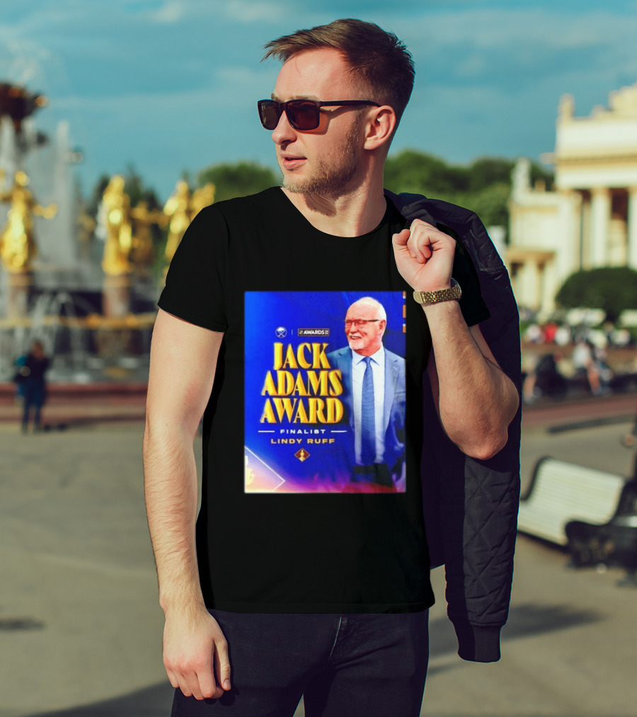 Lindy Ruff Jack Adams Award Finalist NHL Coach Recognition T-Shirt
