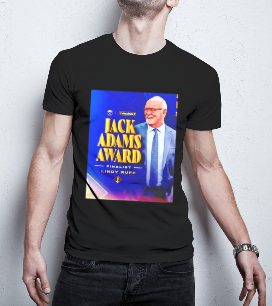 Lindy Ruff Jack Adams Award Finalist NHL Coach Recognition T-Shirt