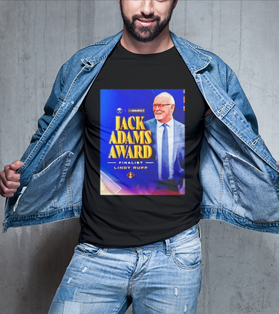 Lindy Ruff Jack Adams Award Finalist NHL Coach Recognition T-Shirt