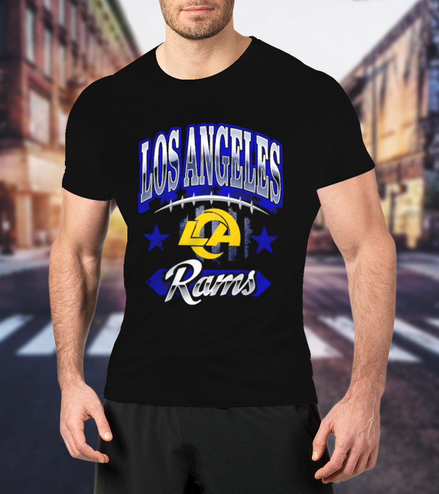 Los Angeles Rams Americana 2026 Stars And Football T-Shirt