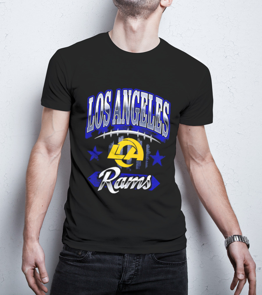 Los Angeles Rams Americana 2026 Stars And Football T-Shirt
