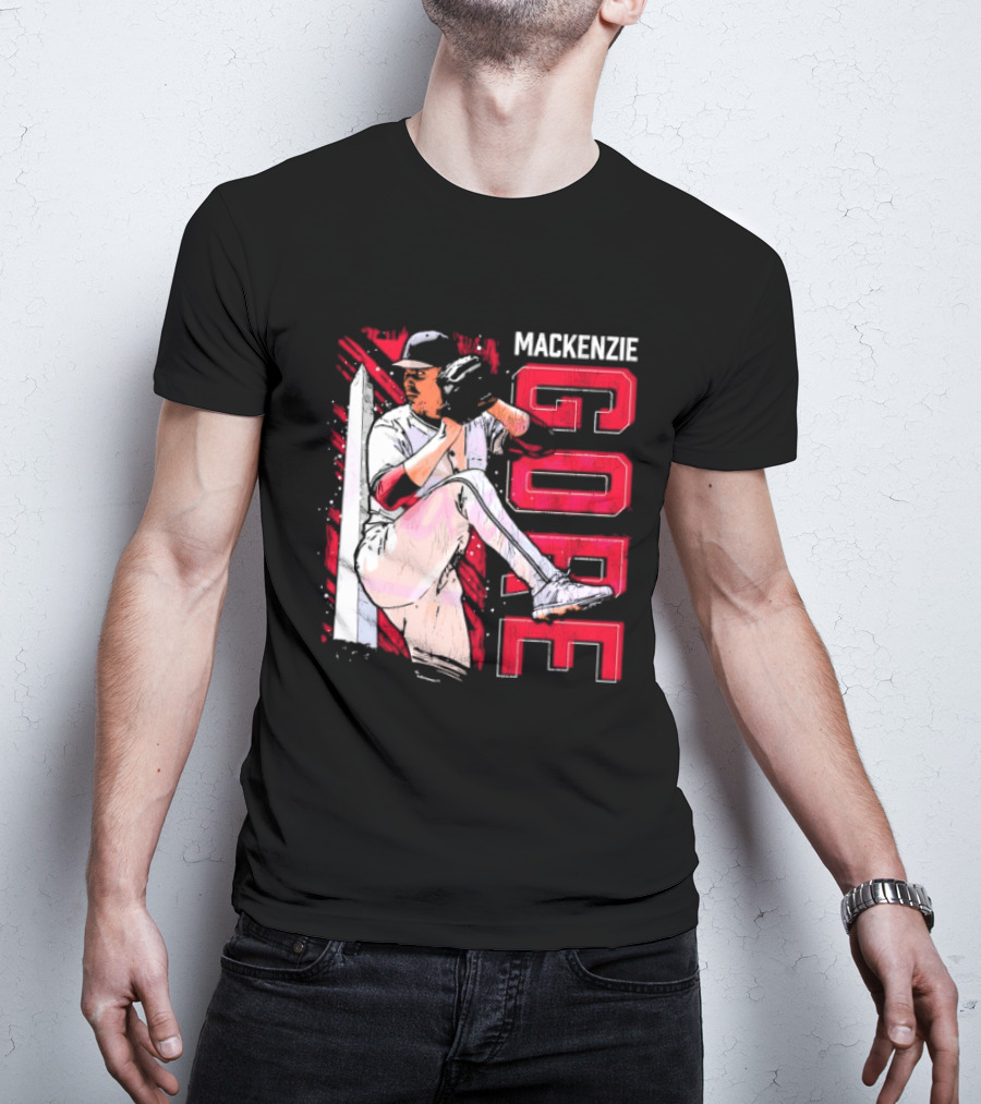 Mackenzie Gore Washington Pitching Action Baseball T-Shirt