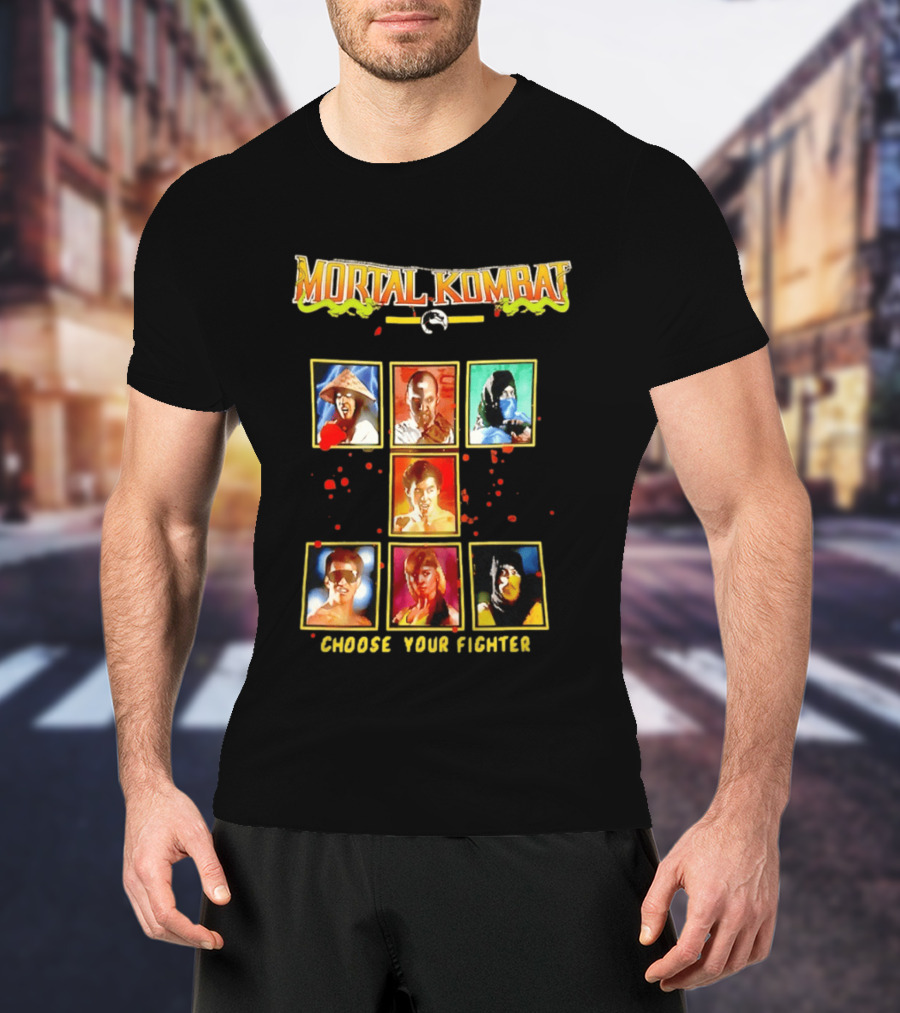 Mortal Kombat Choose Your Fighter Iconic Characters Selection T-Shirt
