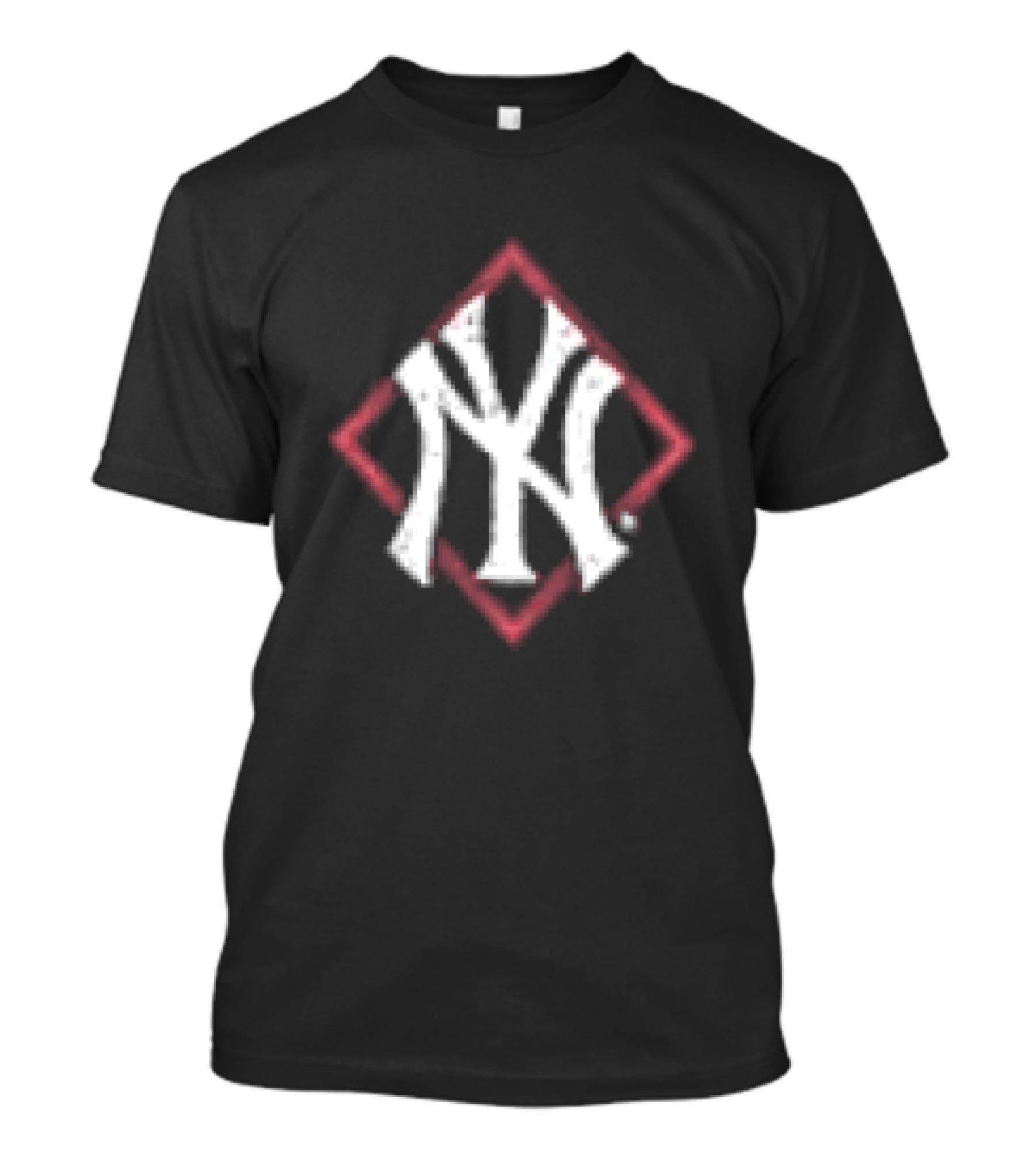New York Yankees America's Pastime Black Americana NY Monogram T-Shirt