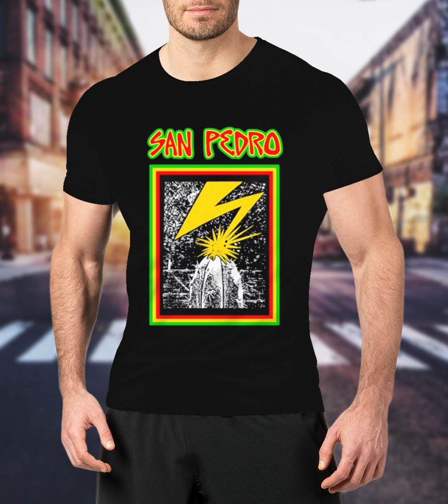 San Pedro Lightning Bolt Cactus Explosion T-Shirt