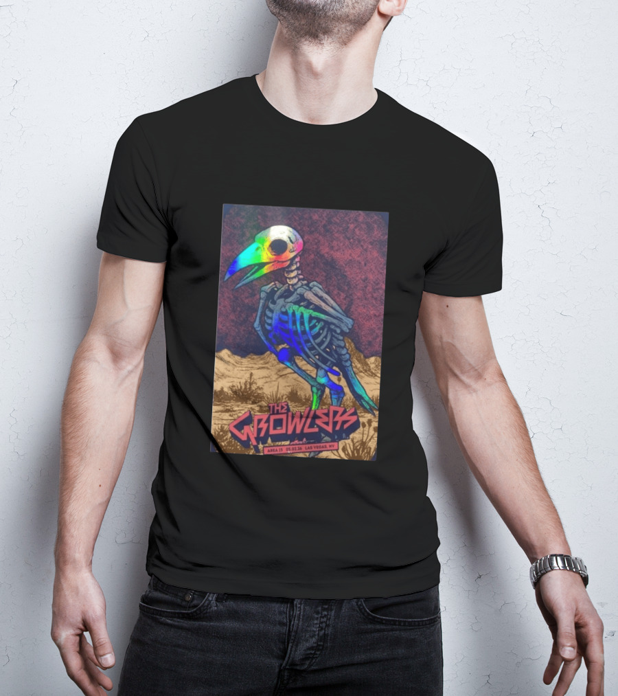The Growlers Las Vegas Area 15 May 1 2026 Skeleton Bird T-Shirt