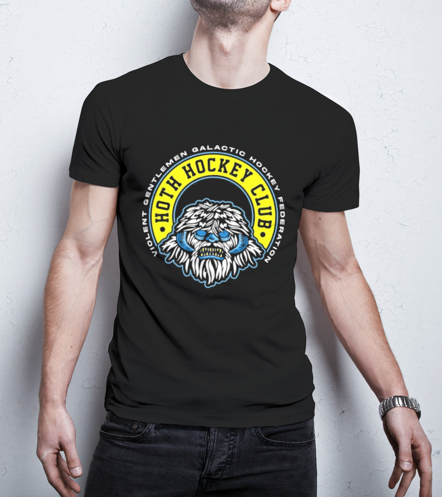 Violent Gentlemen Galactic Hockey Federation Hoth Hockey Club 2026 Wampa T-Shirt