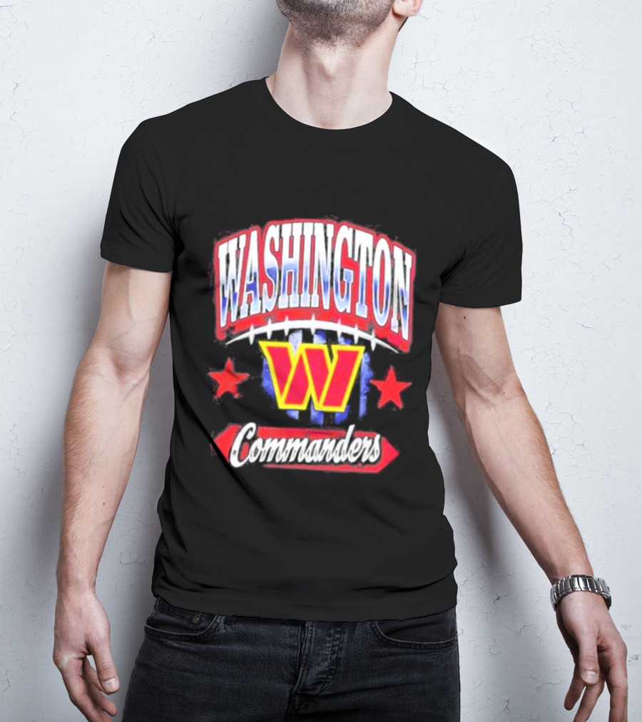 Washington Commanders W Americana Football Stars T-Shirt